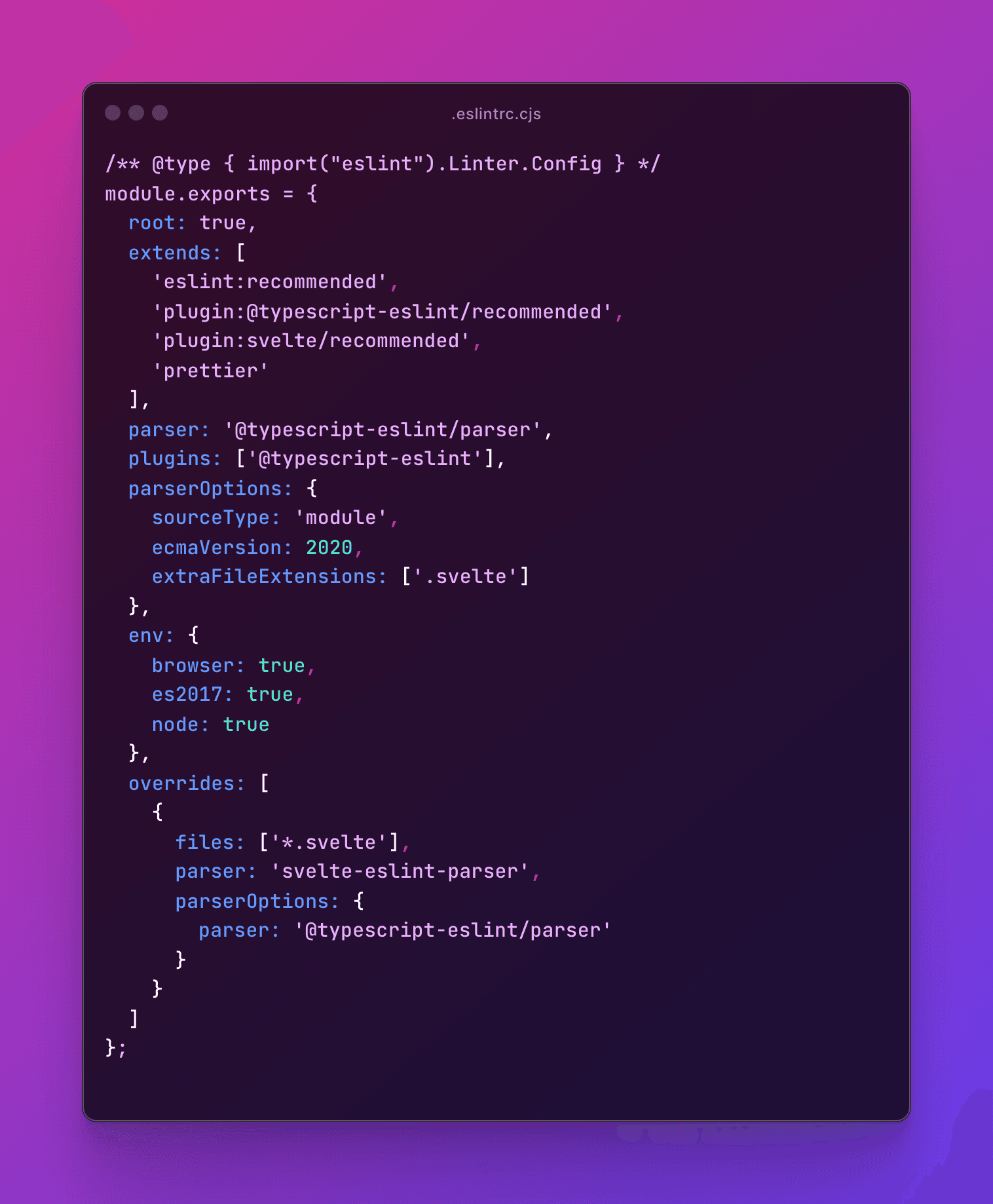 ESLint Configuration