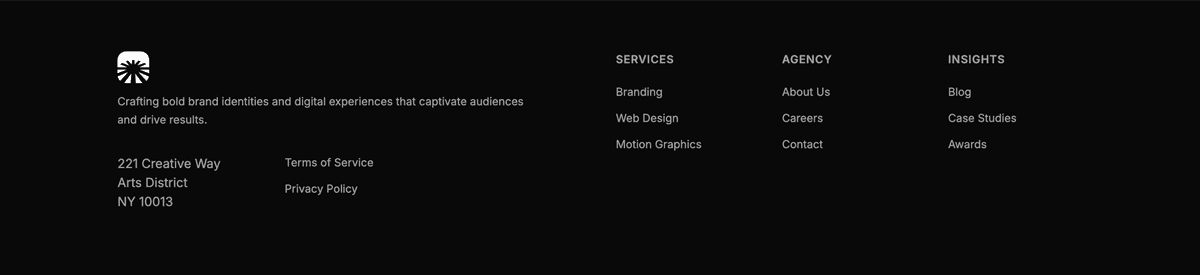 Preview of Footer #1