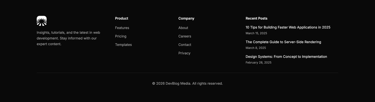 Preview of Footer #13