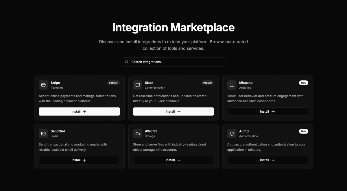 Preview of Integrations #6