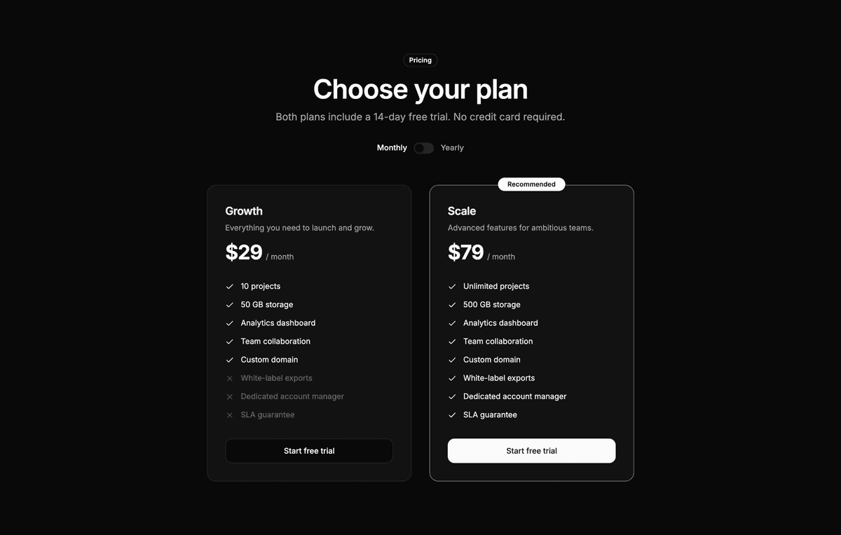 Preview of Pricing #7