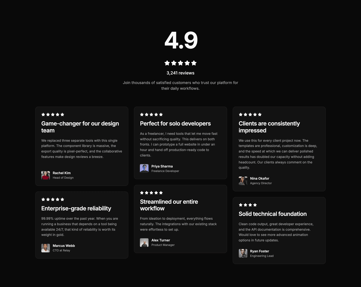 Preview of Reviews #8