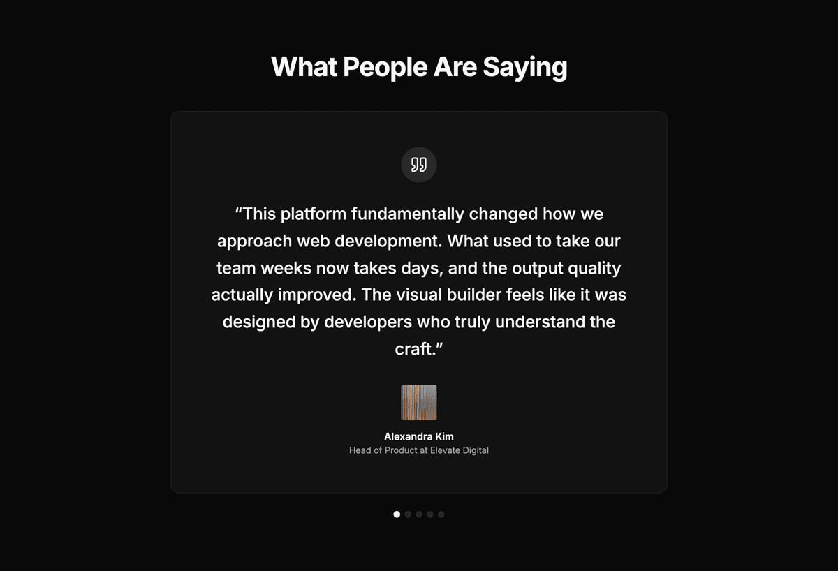 Preview of Testimonials #17