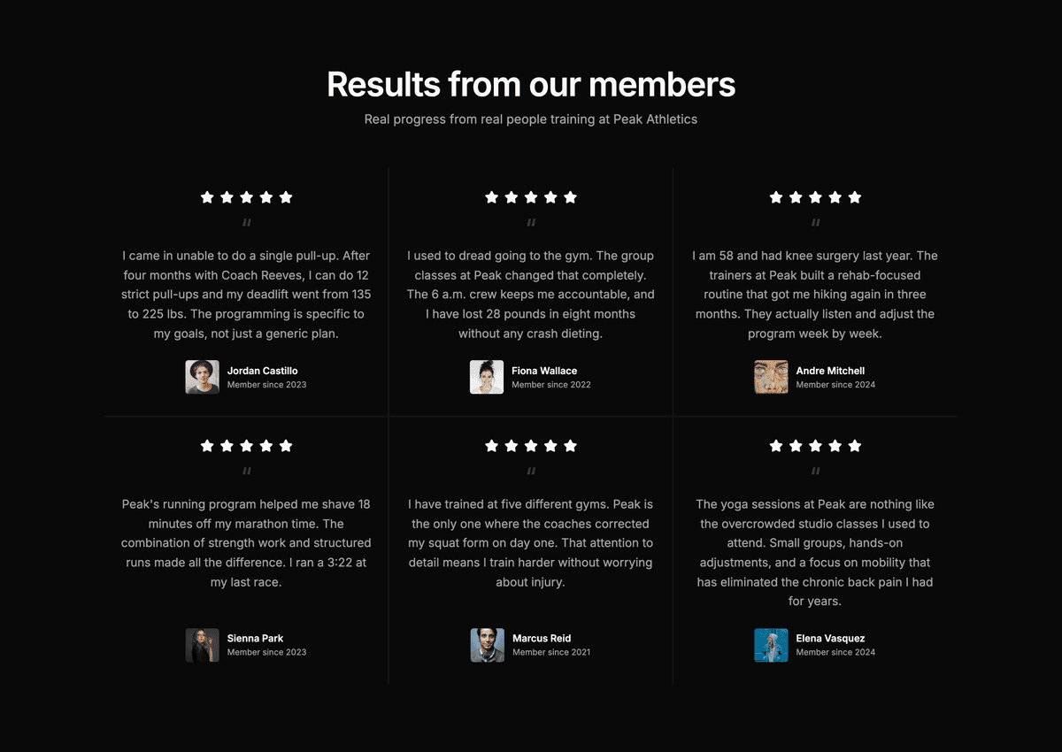 Preview of Testimonials #7