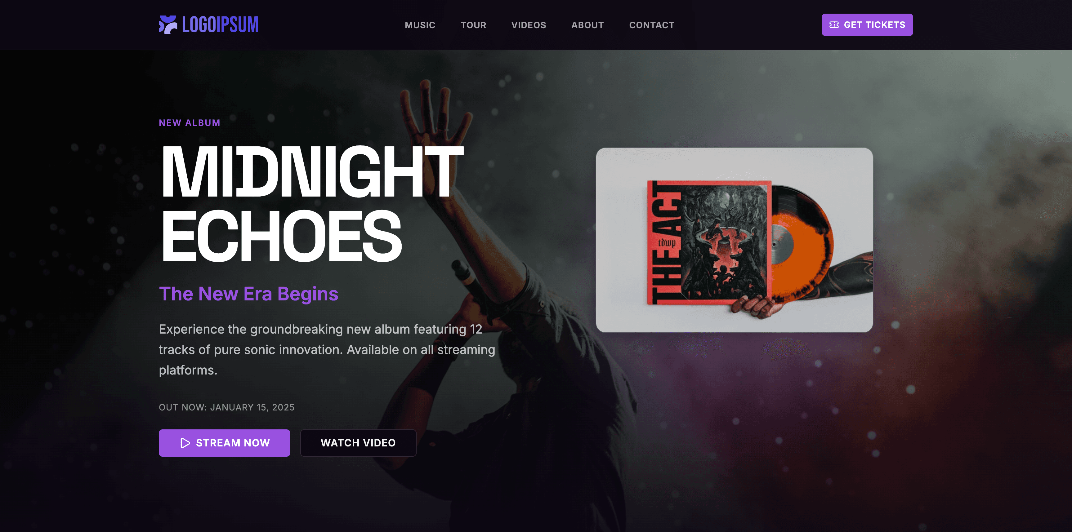 Music Artist template